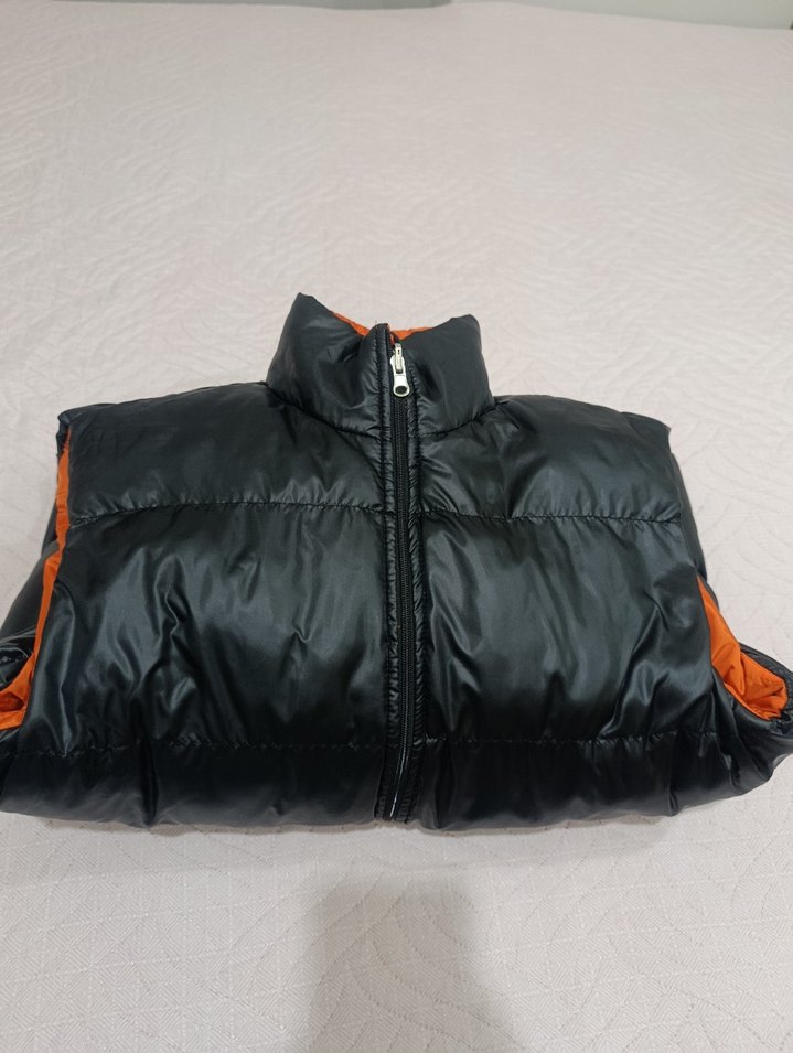 çift taraflı puf puf Erkek Yelek - Görsel 5