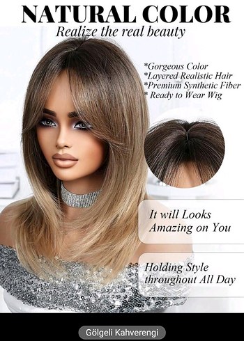 Parlak Bej Kadın Saç Aksesuarı - Görsel 3