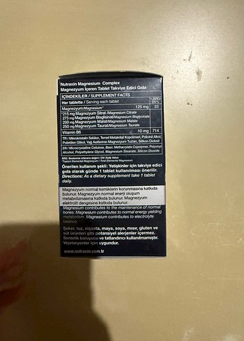 Nutraxin Magnezyum Kompleksi + B6 Vitamini - Görsel 5