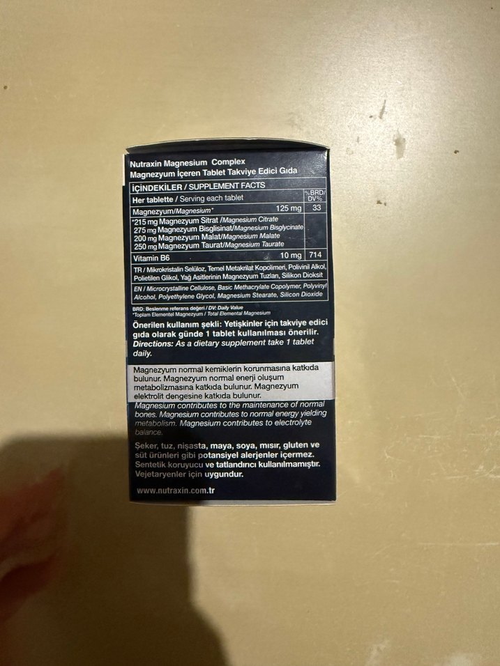 Nutraxin Magnezyum Kompleksi + B6 Vitamini - Görsel 5