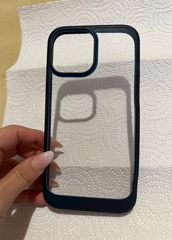 IPhone 13 Pro Max Koyu Mavi Şeffaf Telefon Kılıfı - Görsel 3