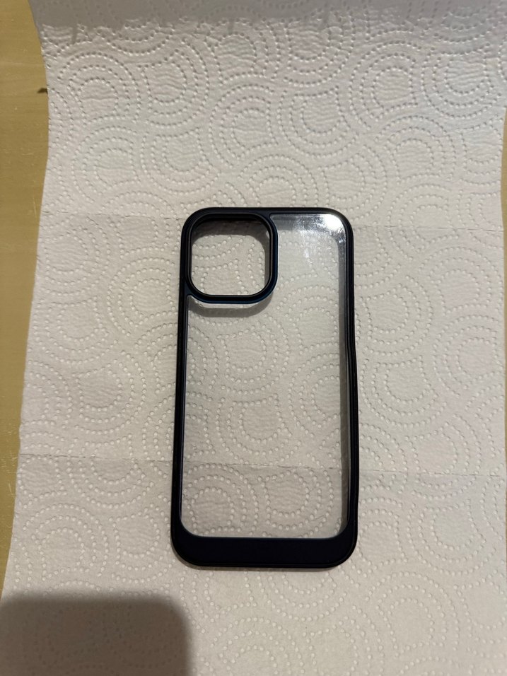 IPhone 13 Pro Max Koyu Mavi Şeffaf Telefon Kılıfı - Görsel 2