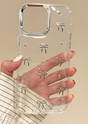 İPhone 16 Pro MaxBej Bohem Fiyonk Detaylı Telefon Kılıfı - Görsel 6