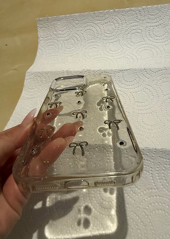 İPhone 16 Pro MaxBej Bohem Fiyonk Detaylı Telefon Kılıfı - Görsel 2