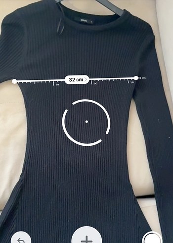 Colins Siyah Uzun Kollu Triko Midi Elbise - Görsel 9