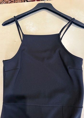 De Facto Halter Yaka Kadın Siyah Elbise - Görsel 7