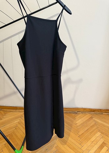 De Facto Halter Yaka Kadın Siyah Elbise - Görsel 3