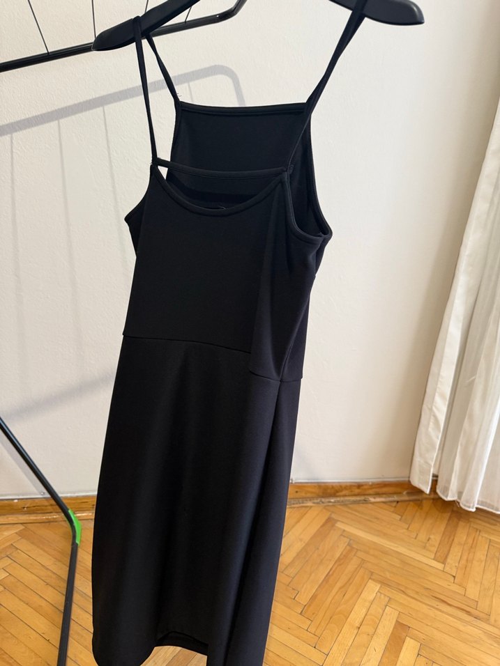 De Facto Halter Yaka Kadın Siyah Elbise - Görsel 5