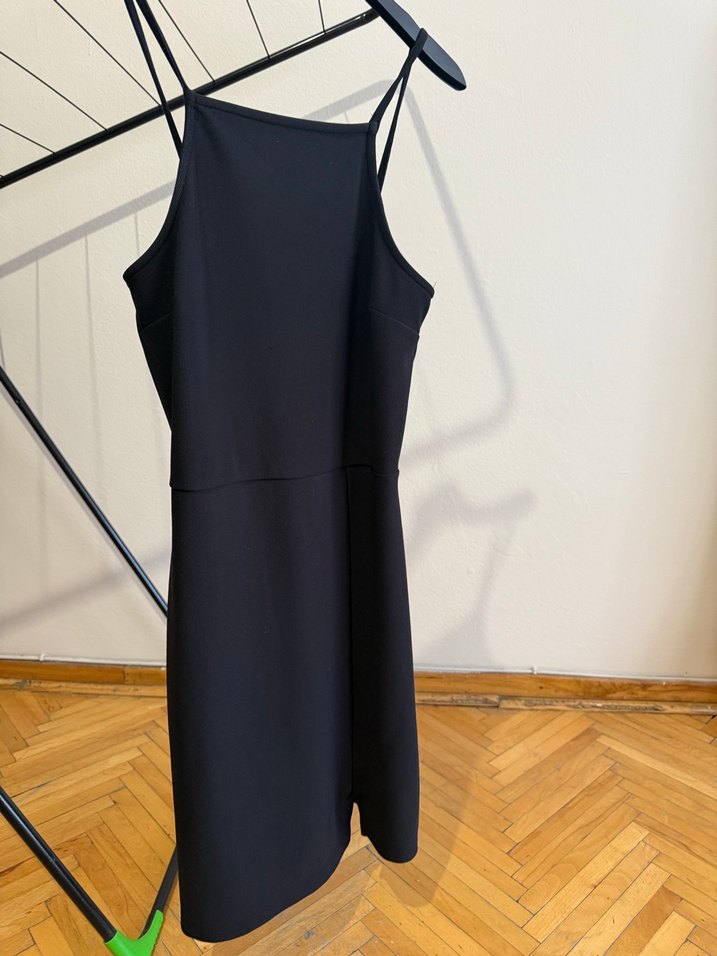 De Facto Halter Yaka Kadın Siyah Elbise - Görsel 3