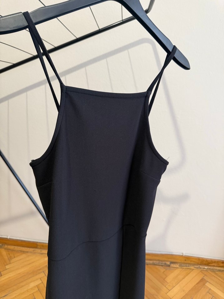 De Facto Halter Yaka Kadın Siyah Elbise - Görsel 4