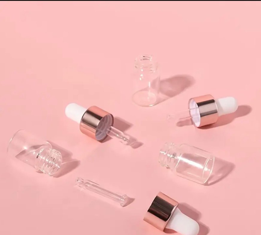 İki Adet Cam Damlılıklı Şişe - Görsel 5