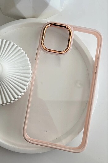 iPhone 13 Pro Max Rose Gold Şeffaf Kılıf