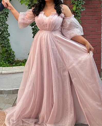 Abiye nişan elbisesi prenses model