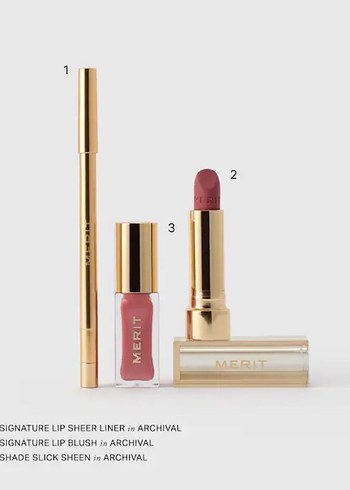 Merit The Archival Lip Set - Görsel 3