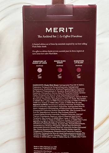 Merit The Archival Lip Set - Görsel 2