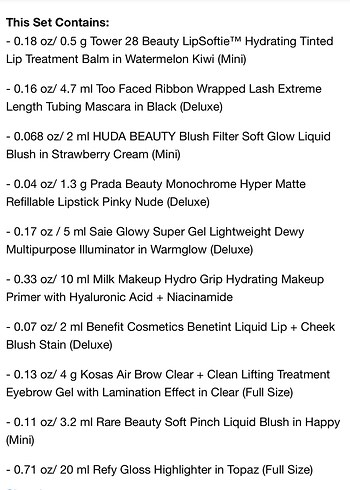 Sephora Sephora Favorites Gleamy Dreamy Set