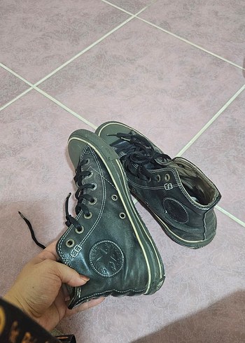 Converse Siyah Bağcıklı Kadın Sneakers