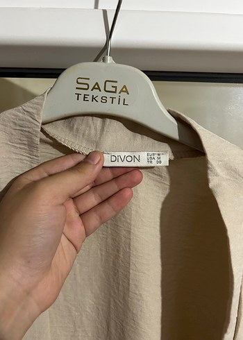 Diğer Bej Keten Midi Kimono
