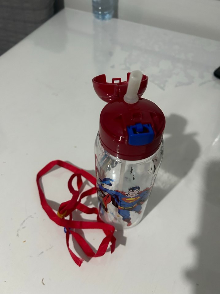 Renkli Superman Baskılı Çocuk Matara - Görsel 2