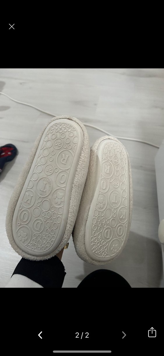 Kız Çocukları İçin Sıcak Nakışlı Ev Terliği - Görsel 2