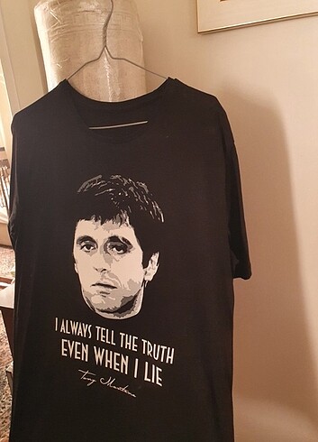Diğer SCARFACE TONY MONTANA AL PACINO BASKILI SİYAH TİŞÖRT
