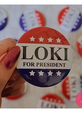 Vote for Loki Broşu