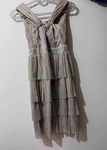 Mini  boy pileli mezuniyet elbise - Görsel 4