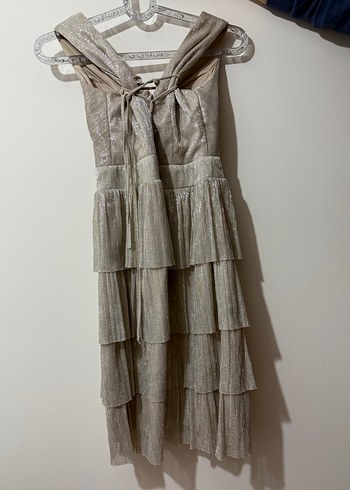 Mini  boy pileli mezuniyet elbise - Görsel 3