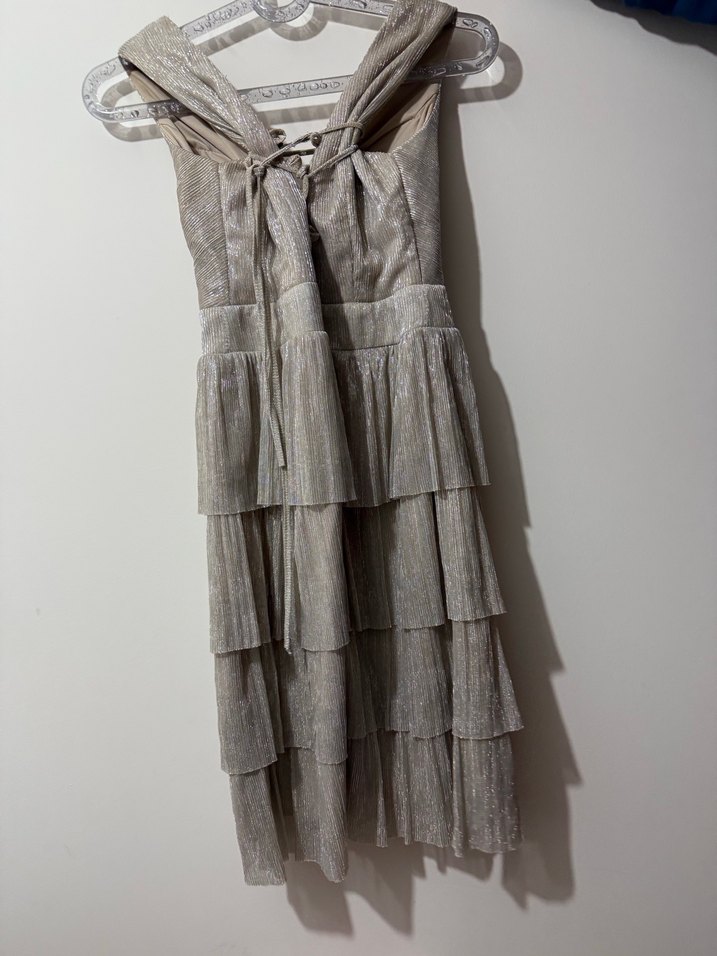 Mini  boy pileli mezuniyet elbise - Görsel 4