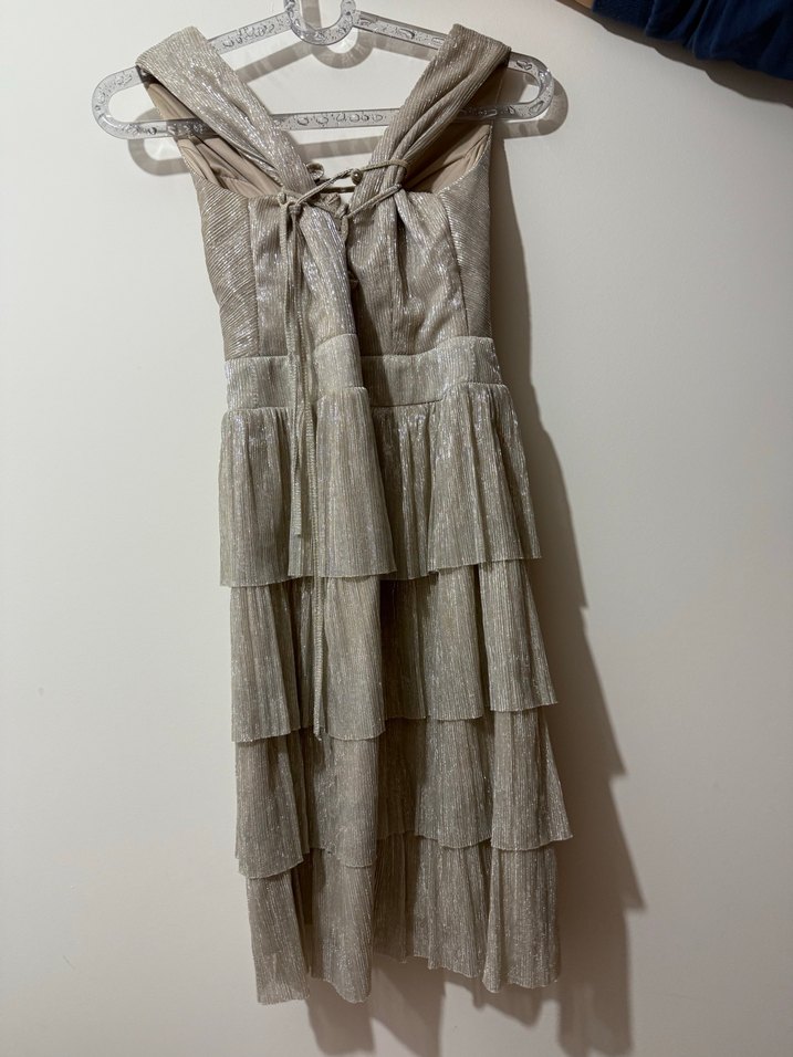 Mini  boy pileli mezuniyet elbise - Görsel 3