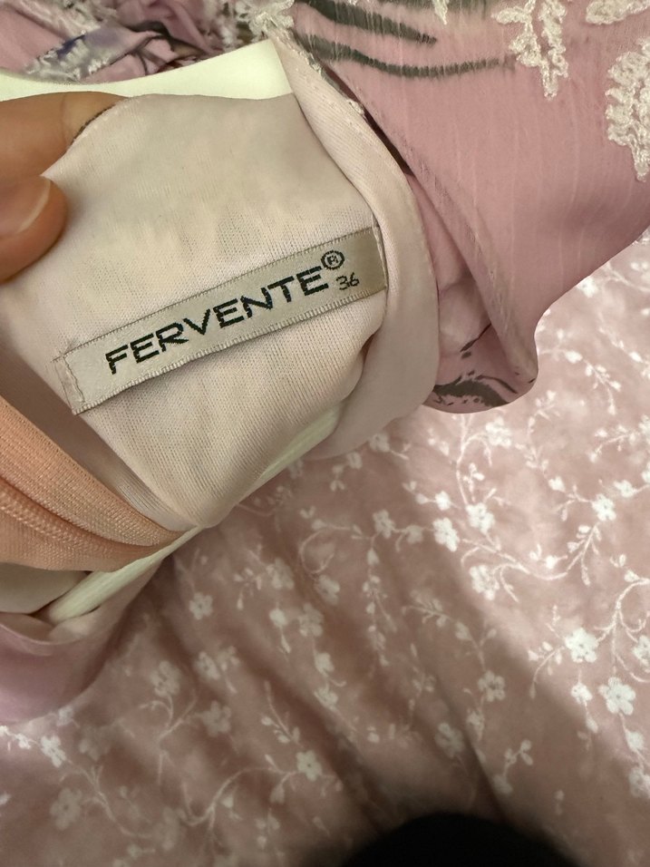 Pembe Bohem Uzun Elbise - Görsel 5