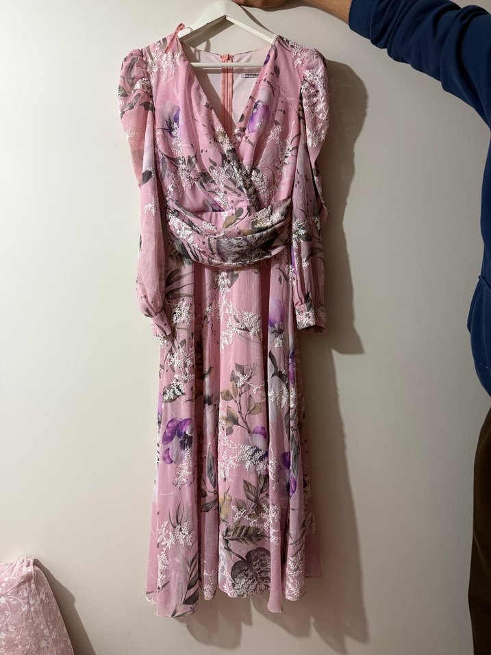 Pembe Bohem Uzun Elbise - Görsel 2