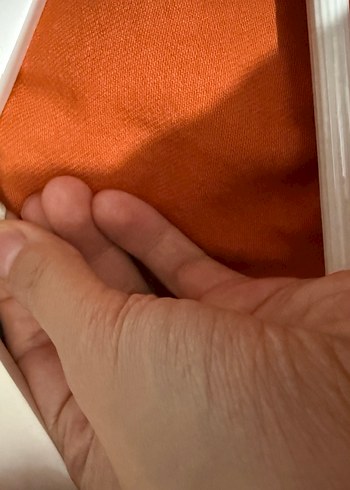 Kadın turuncu  Düğmeli Ceket - Görsel 5