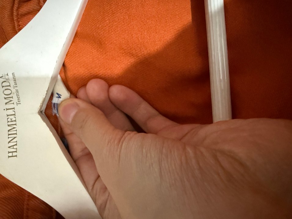 Kadın turuncu  Düğmeli Ceket - Görsel 5