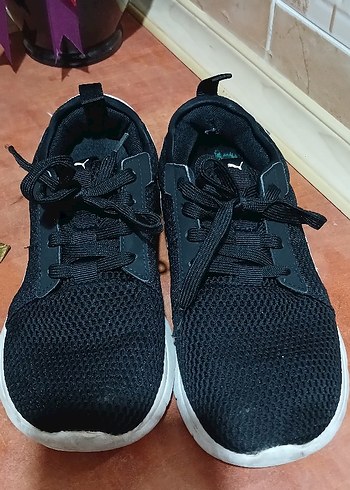 Siyah Bağcıklı Kadın Spor Ayakkabı - Görsel 3