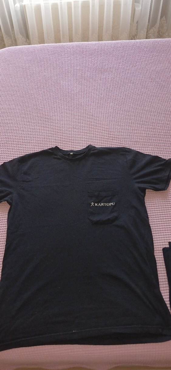 KARTOPU Baskılı Siyah Erkek Tişört - Görsel 2