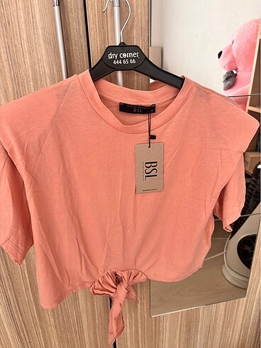 m Beden pembe Renk pembe crop bluz
