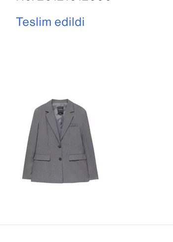 Pull and Bear Pull Bear Sik Gri Erkek Blazer Ceket