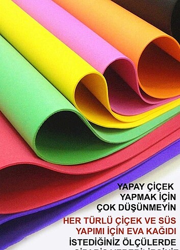 YAPAY ÇİÇEK YAPIMI İÇİN DÜZ EVA KAĞIDI 100X150 1.7 MM 