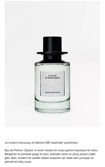 Fleur D?orange EDP Zara Parfüm