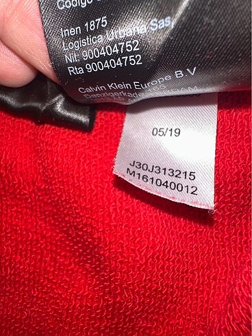 l Beden kırmızı Renk Calvin Klein orjinal sweatshirt