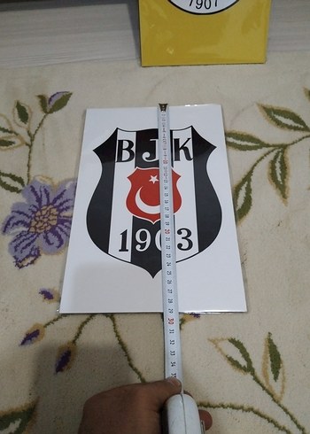 Beden sarı Renk Parlak Sarı Fenerbahçe ve Siyah Beyaz Beşiktaş tabloldri