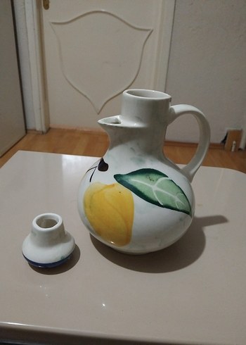 Beden beyaz Renk Çiçek Desenli Beyaz Seramik Vazo