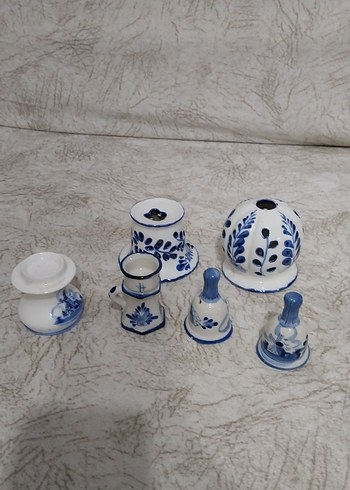 Nakış Desenli Mavi Seramik Sofra Takımı - Görsel 2