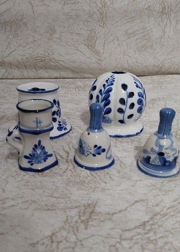 Nakış Desenli Mavi Seramik Sofra Takımı - Görsel 3