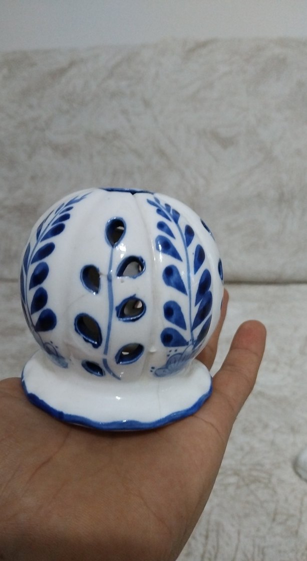 Nakış Desenli Mavi Seramik Sofra Takımı - Görsel 5