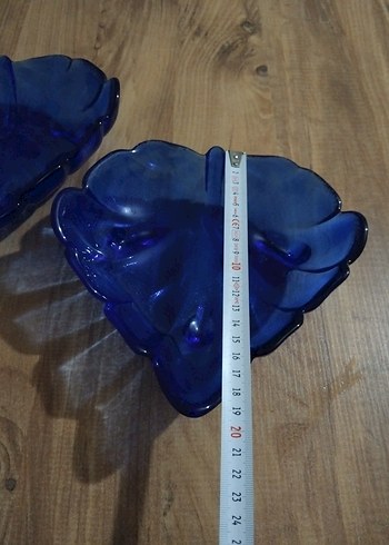 Koyu Mavi Vintage Cam Tabaklar - Görsel 5