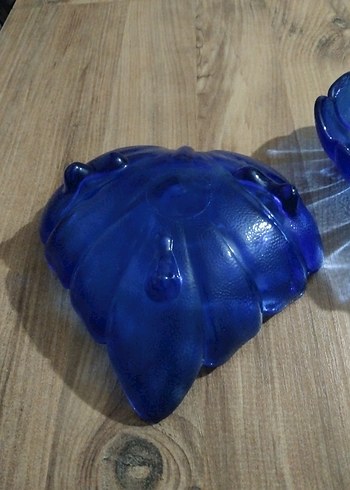 Koyu Mavi Vintage Cam Tabaklar - Görsel 7