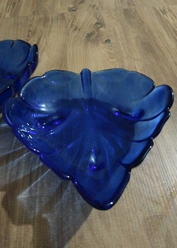 Koyu Mavi Vintage Cam Tabaklar - Görsel 3