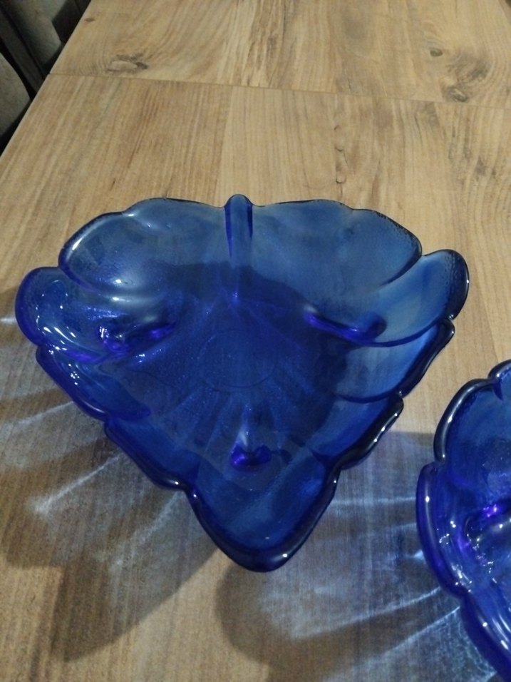 Koyu Mavi Vintage Cam Tabaklar - Görsel 2